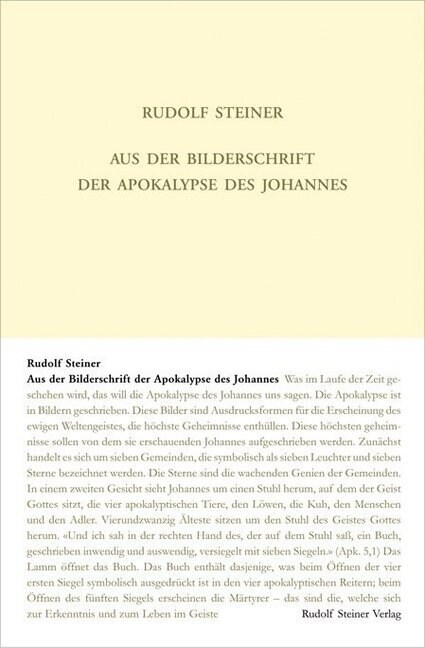 Aus der Bilderschrift der Apokalypse des Johannes (Hardcover)