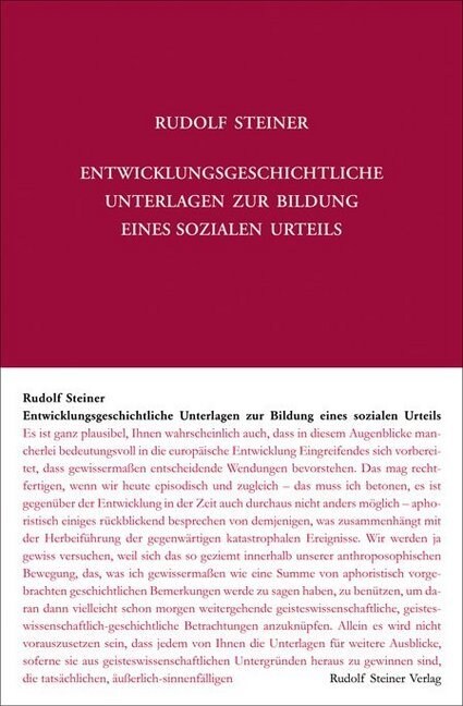 Entwicklungsgeschichtliche Unterlagen zur Bildung eines sozialen Urteils (Hardcover)