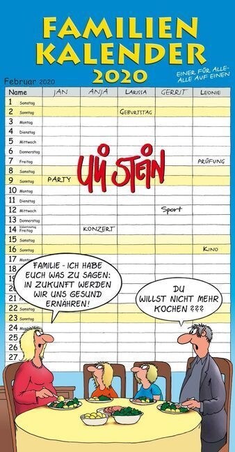 Uli Stein Familienkalender 2020 (Calendar)
