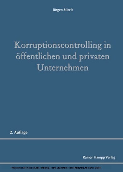 Korruptionscontrolling in offentlichen und privaten Unternehmen (Paperback)