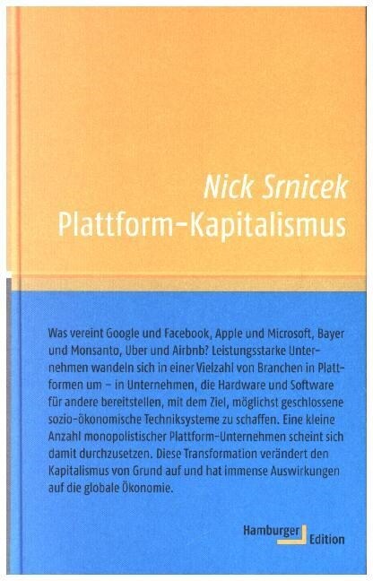 Plattform-Kapitalismus (Hardcover)