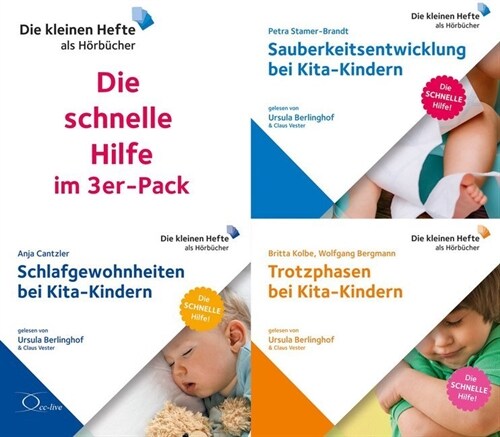 Sauberkeitsentwicklung, Trotzphasen und Schlafgewohnheiten bei Kita-Kindern, 3 Audio-CDs (CD-Audio)