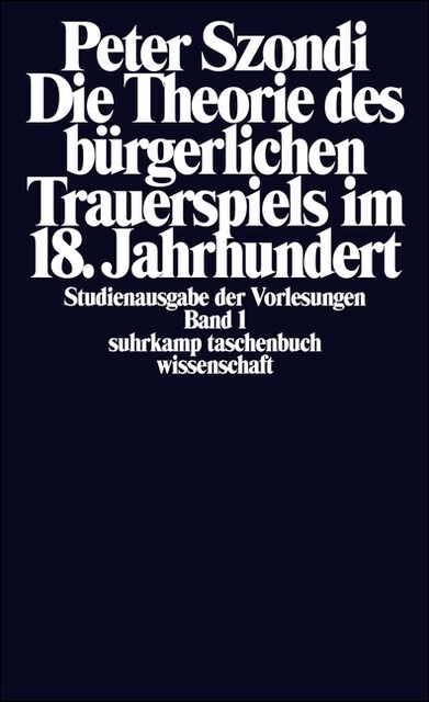 Die Theorie des burgerlichen Trauerspiels im 18. Jahrhundert (Paperback)