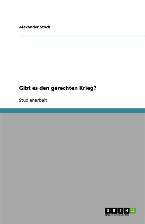 Gibt es den gerechten Krieg？ (Paperback)