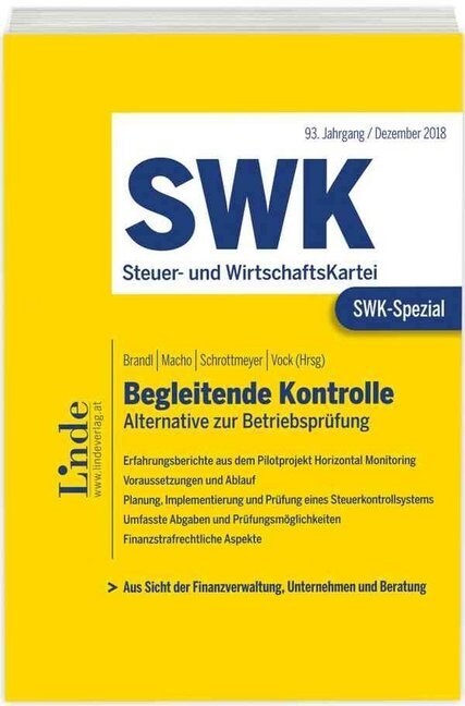 SWK-Spezial Begleitende Kontrolle (Paperback)