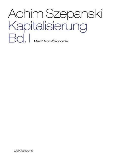 Kapitalisierung. Bd.1 (Paperback)