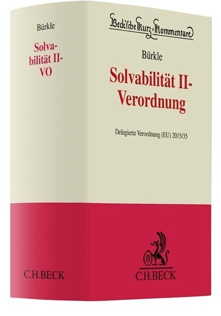 Solvabilitat II-Verordnung, Kommentar (Hardcover)