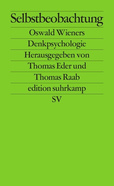 Selbstbeobachtung (Paperback)