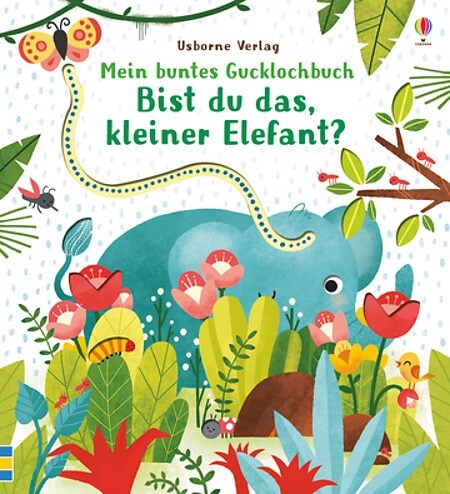 Mein buntes Gucklochbuch: Bist du das, kleiner Elefant？ (Board Book)