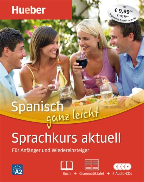 Spanisch ganz leicht - Sprachkurs aktuell, Buch + Grammatiktafel + 4 Audio-CDs (Paperback)