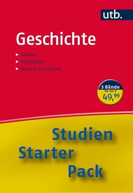 Studien-Starter-Pack Geschichte, 3 Bde. (Paperback)