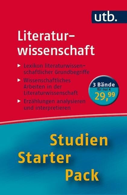 Studien-Starter-Pack Literaturwissenschaft, 3 Bde. (Paperback)