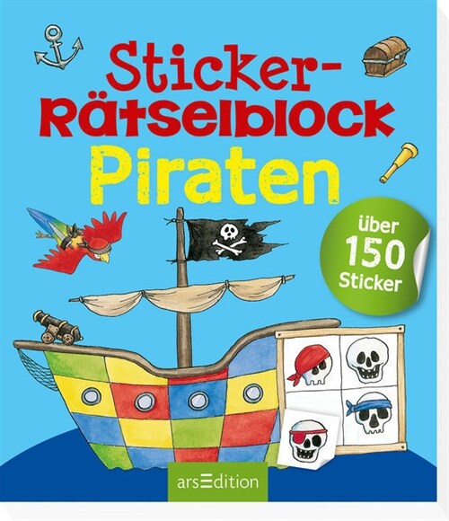 Sticker-Ratselblock Piraten (Paperback)