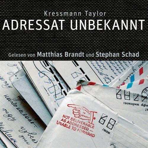 Adressat Unbekannt, 1 Audio-CD (CD-Audio)