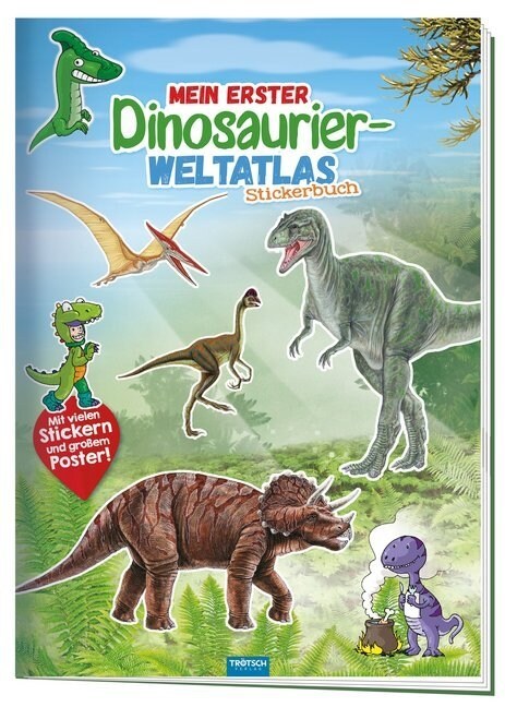 Stickerbuch Mein Dinoatlas (Paperback)