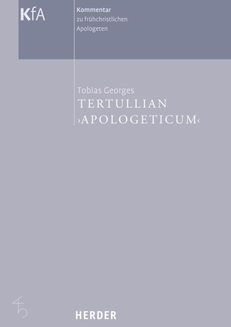 Tertullian - Apologeticum (Hardcover)