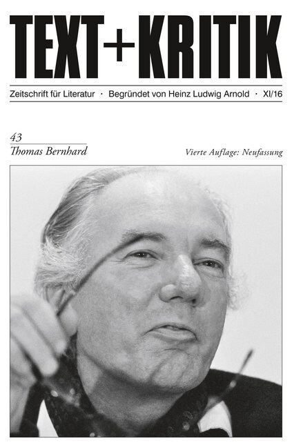 Thomas Bernhard (Paperback)