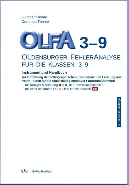 OLFA 3-9: Oldenburger Fehleranalyse fur die Klassen 3-9 (Paperback)