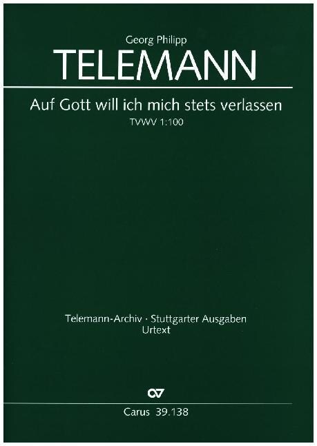 Auf Gott will ich mich stets verlassen, Partitur (Sheet Music)