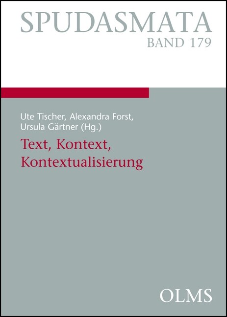 Text, Kontext, Kontextualisierung (Paperback)