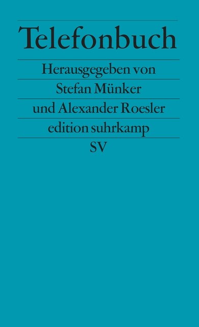 Telefonbuch (Paperback)