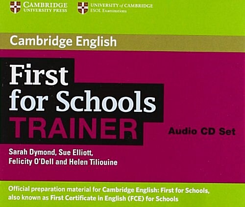 First for Schools Trainer Audio CDs (CD-Audio)