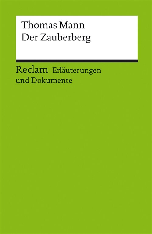 Thomas Mann Der Zauberberg (Paperback)