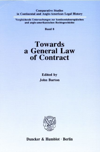 Towards a General Law of Contract (Paperback)