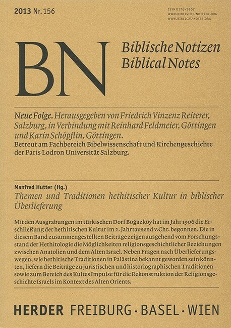 Themen und Tradition hethitischer Kultur in biblischer Uberlieferung (Hardcover)