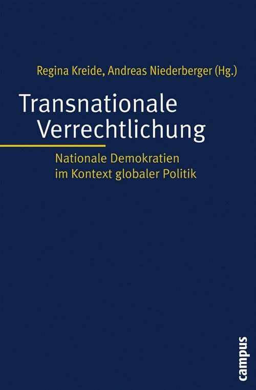 Transnationale Verrechtlichung (Paperback)