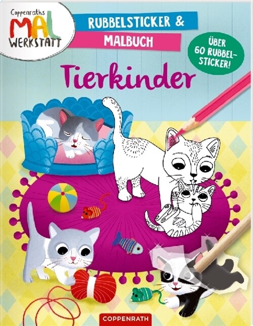 Tierkinder - Rubbelsticker & Malbuch (Paperback)