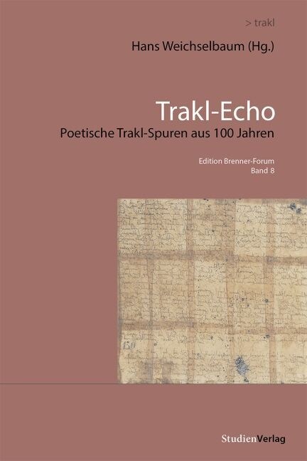 Trakl-Echo (Paperback)