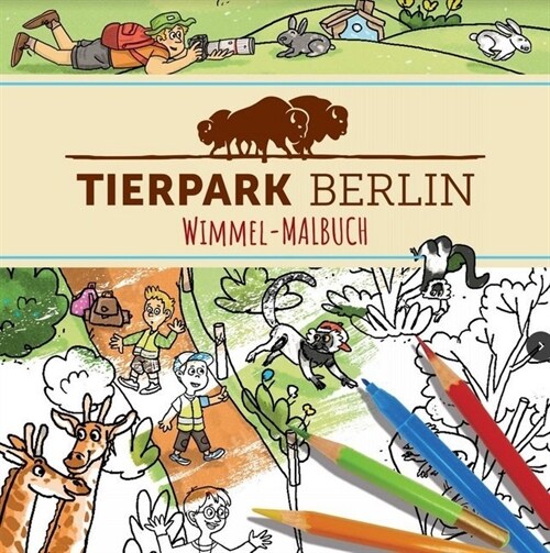 Tierpark Berlin Wimmel-Malbuch (Paperback)
