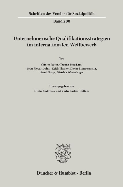 Unternehmerische Qualifikationsstrategien Im Internationalen Wettbewerb (Paperback)