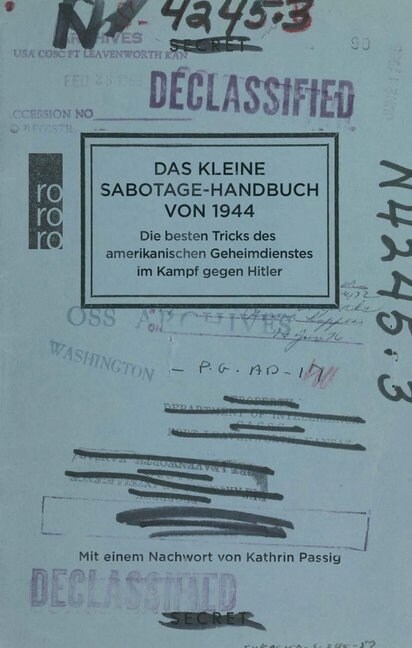 Das kleine Sabotage-Handbuch von 1944 (Hardcover)