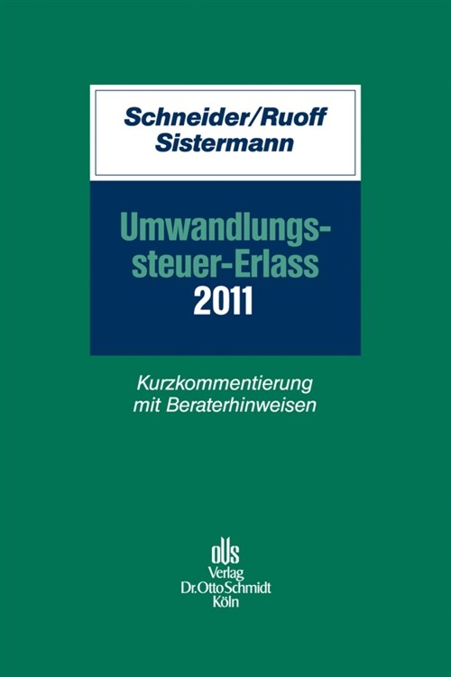 Umwandlungssteuer-Erlass 2011 (Paperback)