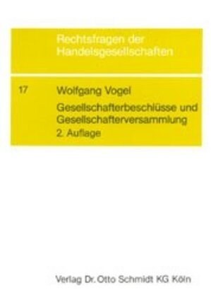 Gesellschafterbeschlusse und Gesellschafterversammlung (Paperback)