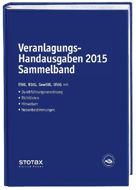 Veranlagungs-Handausgaben 2015, Sammelband (Hardcover)
