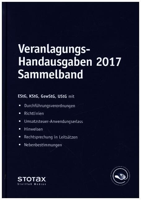 Veranlagungs-Handausgaben 2017 Sammelband (Hardcover)