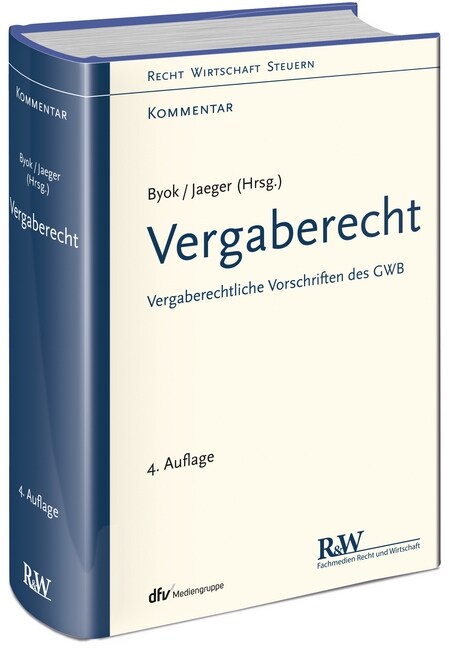 Vergaberecht (VgR), Kommentar (Hardcover)