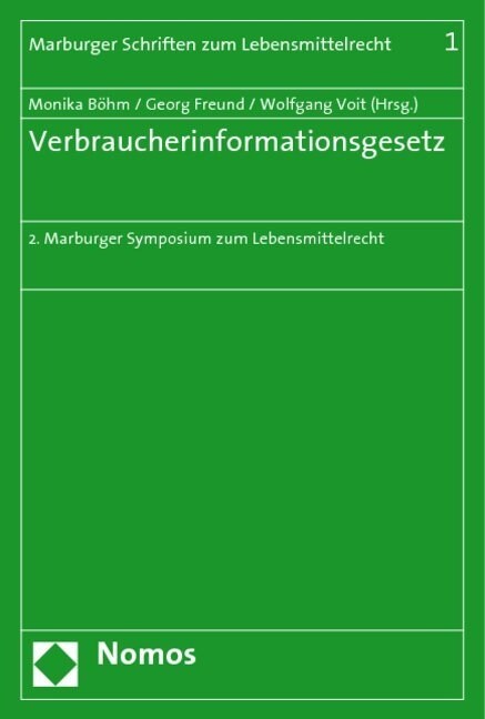 Verbraucherinformationsgesetz (Paperback)