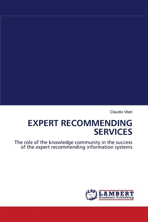 EXPERT RECOMMENDING SERVICES (Paperback)