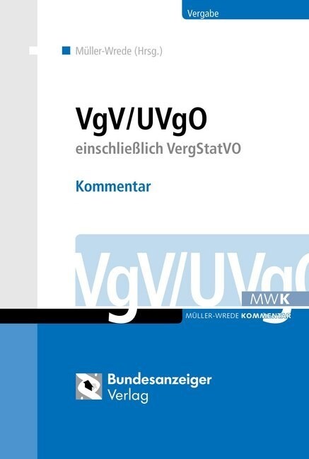 VgV, Kommentar (Hardcover)