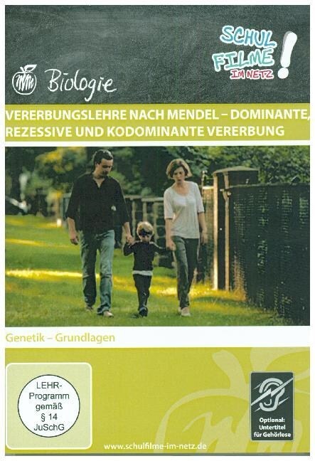 Vererbungslehre nach Mendel - dominante, rezessive und kodominante Vererbung, 1 DVD (DVD Video)