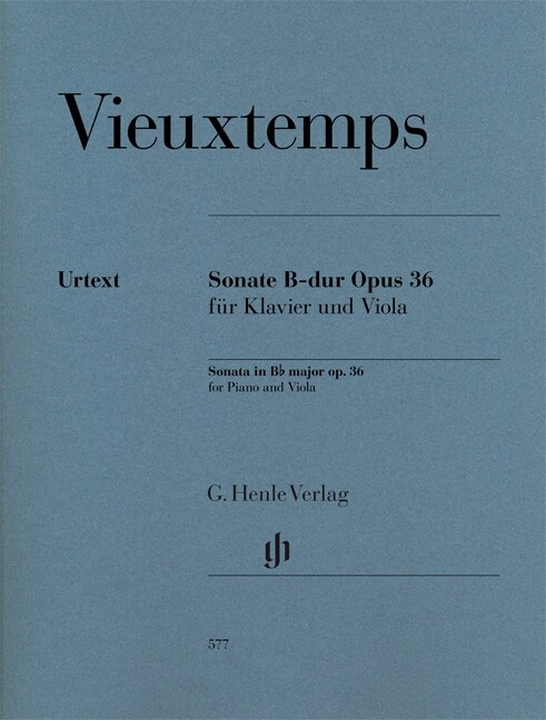 Sonate B-dur Opus 36 fur Klavier und Viola (Sheet Music)