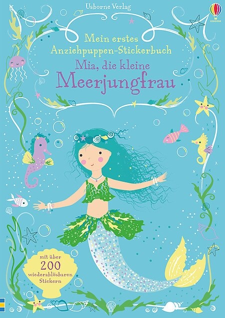 Mein erstes Anziehpuppen-Stickerbuch: Mia, die kleine Meerjungfrau (Paperback)