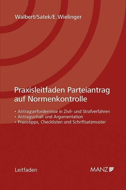 Parteiantrag auf Normenkontrolle (f. Osterreich) (Paperback)