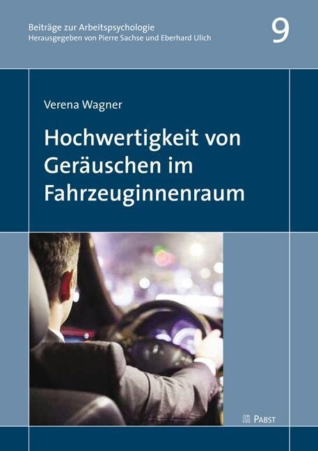 Hochwertigkeit von Gerauschen im Fahrzeuginnenraum (Paperback)