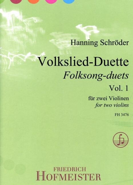 Volkslied-Duette, fur 2 Violinen. Vol.1 (Sheet Music)