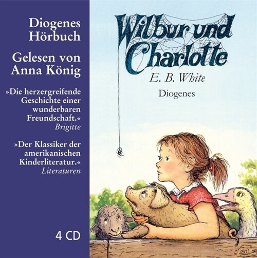 Wilbur und Charlotte, 4 Audio-CDs (CD-Audio)